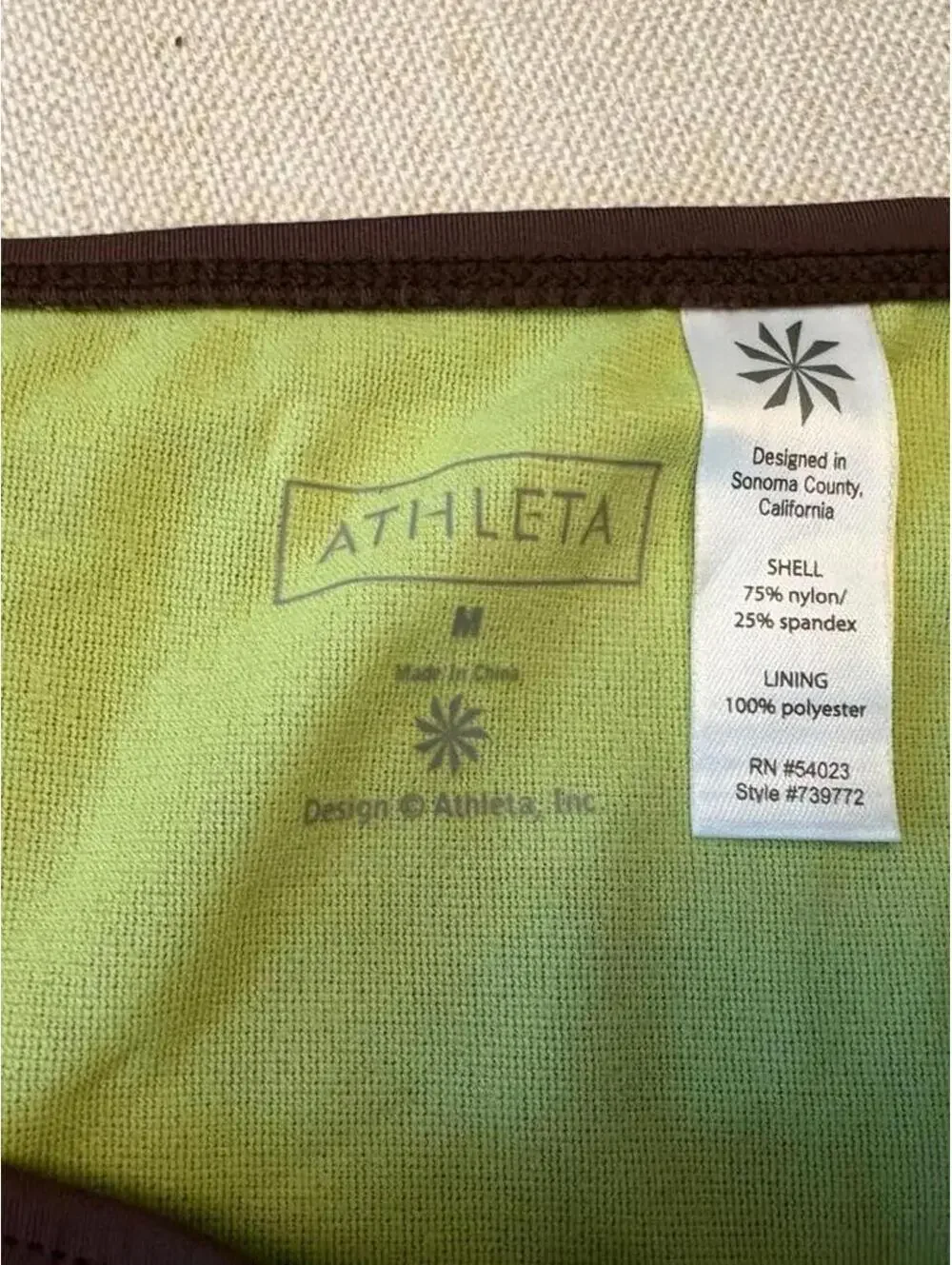 Athleta Women's Brown and Multi Bikinis-and-tankini-set